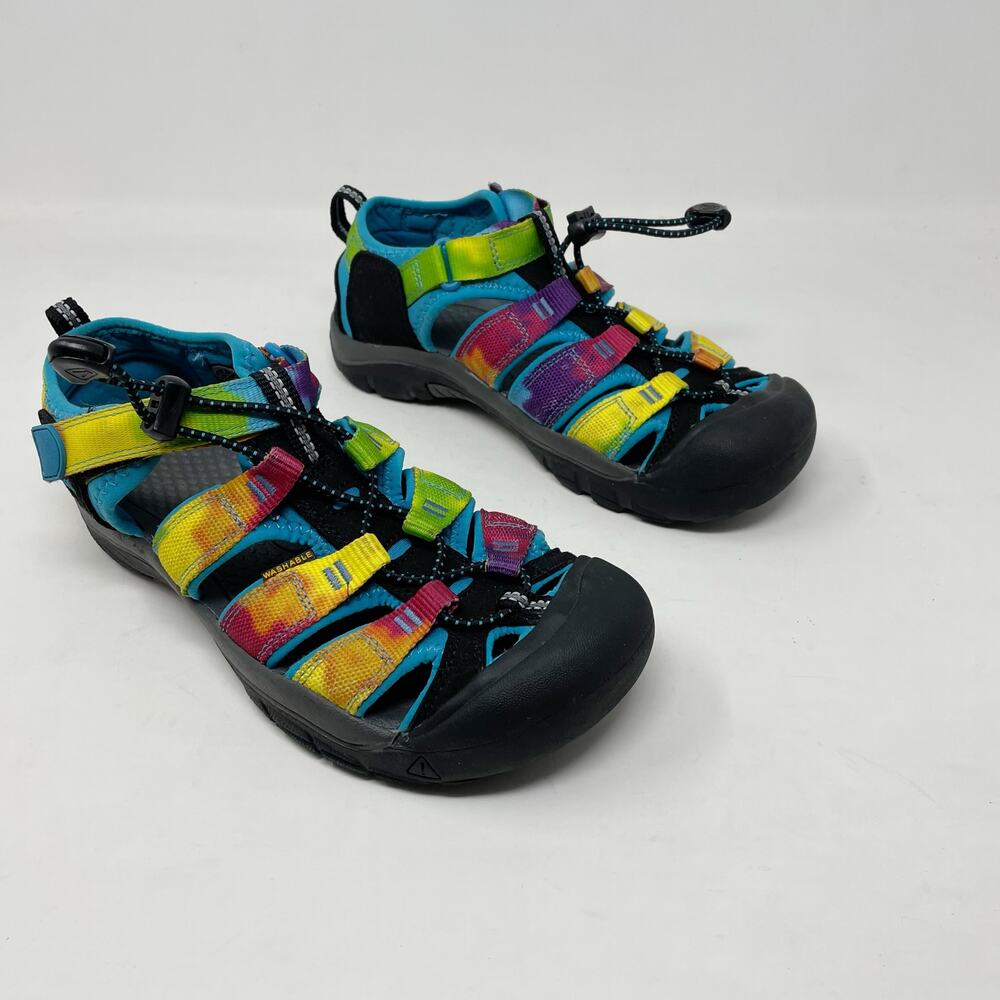 Keen Newport H2 Hybrid Sandals Water Shoes Rainbow Tie Dye Unisex Big Kids 4